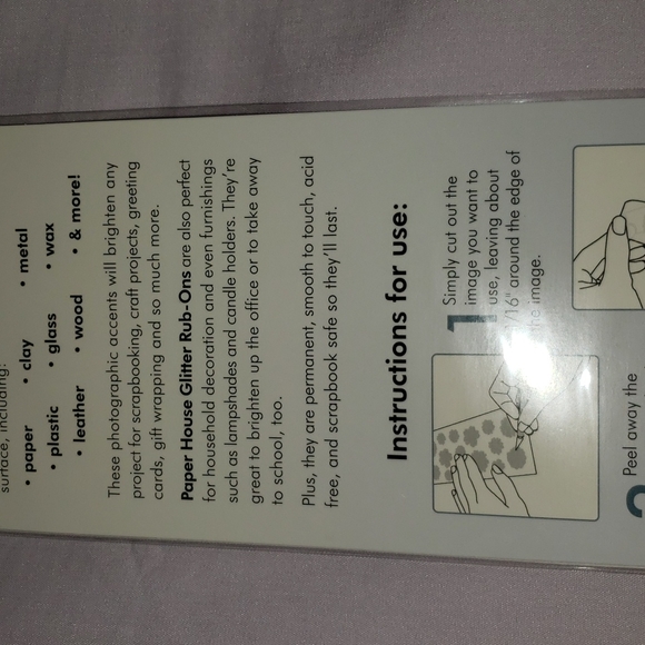 Robots Glitter Rub-Ons - Picture 7 of 8